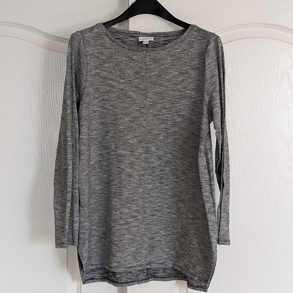 Pure Jill striped 3/4 sleeve tunic